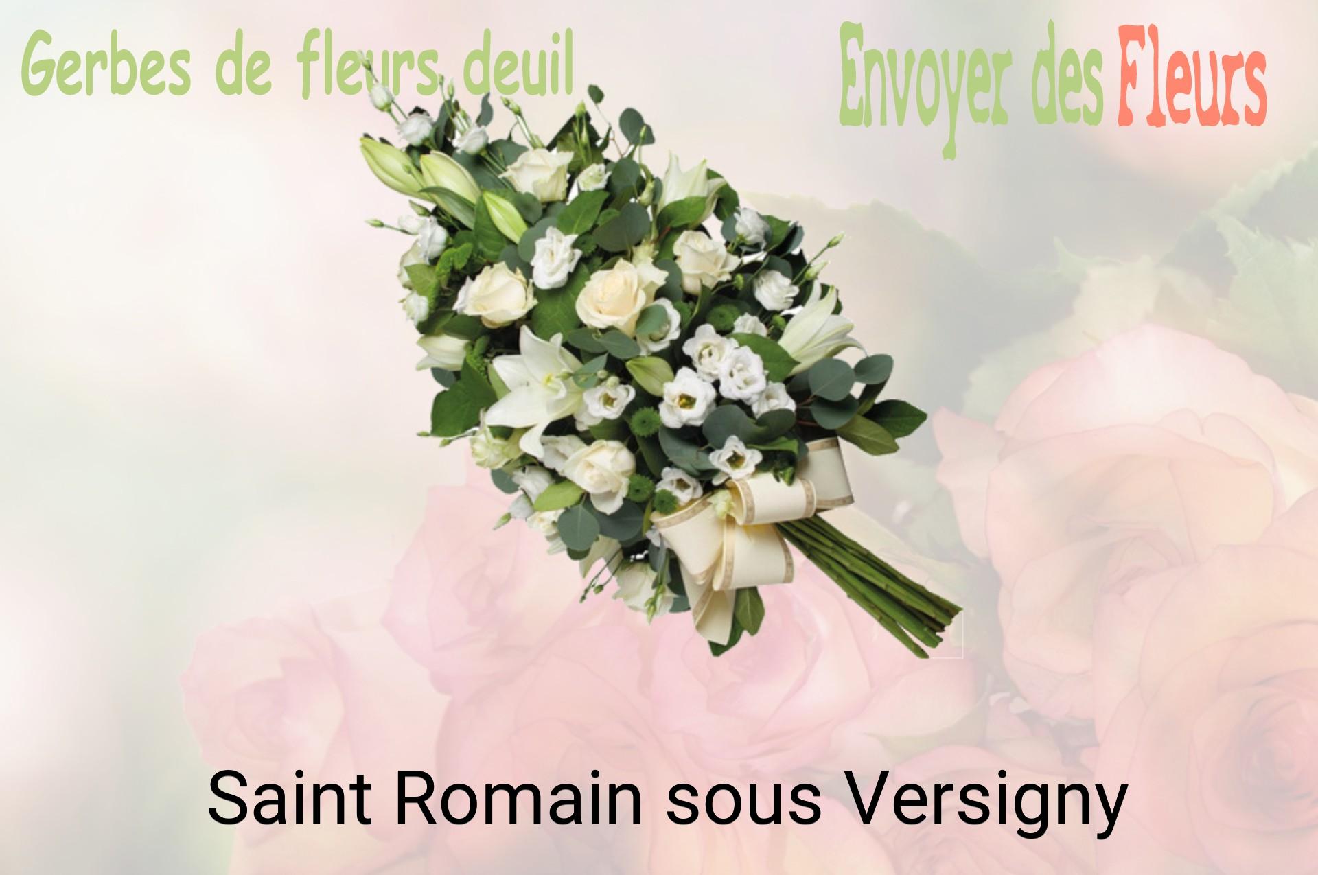 Gerbe de fleurs de deuil livrée à Saint-Romain-sous-Versigny